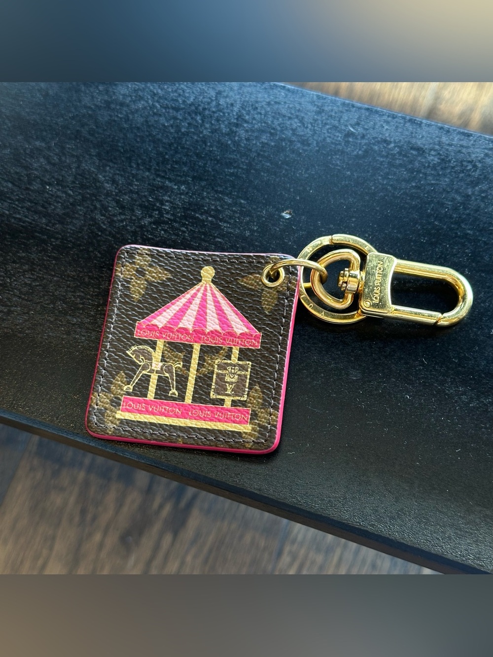 Louis Vuitton Monogram Illustre Carousel Bag Charm Key Chain